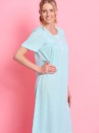 Εικόνα της Jeannette Lingerie Βαμβακερό Καλοκαιρινό Γυναικείο Νυχτικό Βεραμάν 7823