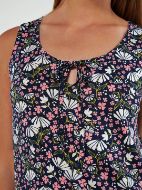 Εικόνα της Vamp Χειμερινό Βαμβακερό Γυναικείο Νυχτικό Μπλε 20093