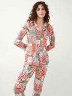 Εικόνα της Vamp Χειμερινή Γυναικεία Βαμβακερή Μπλούζα Πιτζάμας Green Barley 21372