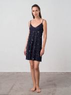 Εικόνα της Vamp Χειμερινή Γυναικεία Ρόμπα με Νυχτικό Μπλε 17066