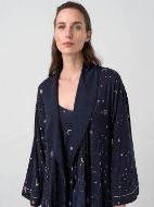 Εικόνα της Vamp Χειμερινή Γυναικεία Ρόμπα με Νυχτικό Μπλε 17066