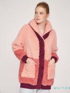 Εικόνα της Muydemi Χειμερινή Γυναικεία Fleece Ζακέτα Πιτζάμας Πορτοκαλί 274316