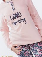 Εικόνα της Mei Βαμβακερή Ροζ Φλοράλ Γυναικεία Πιτζάμα.