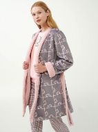 Εικόνα της Vamp Χειμερινή Γυναικεία Fleece Ρόμπα Γκρι 21482