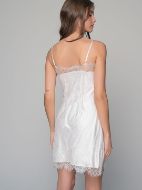Εικόνα της Milena by Paris Καλοκαιρινό Σατέν Νυφικό Γυναικείο Νυχτικό Ιβουάρ 003430