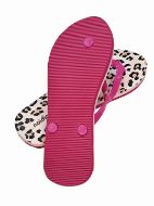 Εικόνα της Noidinotte φούξια λεοπάρ γυναικείες σαγιονάρες.