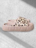 Εικόνα της Noidinotte Μπεζ Λεοπάρ Παντόφλες.