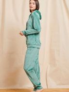 Εικόνα της Jeannette βεραμάν βελούδινη φόρμα με κουκούλα & φερμουάρ.