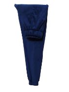 Εικόνα της Adelle μπλε βελούδινη φόρμα με κουκούλα.