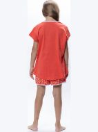 Εικόνα της Galaxy Παιδική Πιτζάμα Καλοκαιρινή Βαμβακερή Κοραλί 328-25