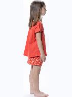 Εικόνα της Galaxy Παιδική Πιτζάμα Καλοκαιρινή Βαμβακερή Κοραλί 308-25