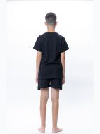 Εικόνα της Galaxy Παιδική Πιτζάμα Καλοκαιρινή Βαμβακερή ΜΑΥΡΟ 318-25