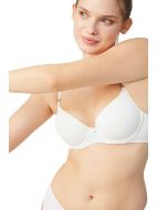 Εικόνα της Ysabel Mora Λευκό Σουτιέν Με Μπανέλες & Ελαφριά Επένδυση.