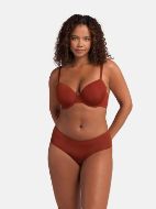 Εικόνα της 2Pack Dorina Lorena Bra Μαύρο/Κεραμιδί Με Μπανέλες & Ελαφριά Επένδυση.