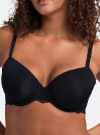 Εικόνα της 2Pack Dorina Lorena Bra Μαύρο/Κεραμιδί Με Μπανέλες & Ελαφριά Επένδυση.