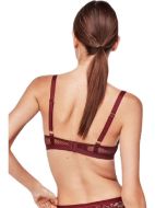 Εικόνα της Gisela μπορντό σουτιέν με δαντέλα, μπανέλα & ελαφριά επένδυση.
