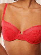 Εικόνα της Triumph Delightful Spotlight W Κόκκινο Σουτιέν Με Δαντέλα & Μπανέλες.
