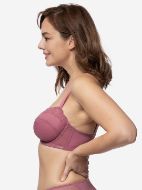 Εικόνα της DORINA ADDISON NON PADDED WIRED BRA 1/2 CUP, WITH WIRE PINK.