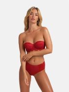 Εικόνα της Dorina Zelina Strapless Κόκκινο Σουτιέν Με Μπανέλα & Ελαφριά Επένδυση.