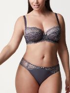 Εικόνα της Bestform μαύρο/γκρι σουτιέν με μπανέλα. χωρίς επένδυση.