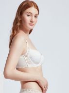 Εικόνα της Λευκό σουτιέν με δαντέλα.