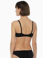 Εικόνα της Lovable L1604 Βαμβακερό Μαύρο Σουτιέν χωρίς Ενίσχυση & χωρίς Μπανέλες