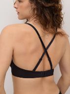 Εικόνα της Ysabel Mora Μαύρο Σουτιέν Με Δαντέλα, Μπανέλες & Ελαφριά Επένδυση.