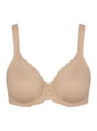 Εικόνα της Triumph Modern Lace+Cotton W Μπεζ Σουτιέν Με Μπανέλα Χωρίς Ενίσχυση.