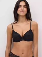 Εικόνα της Ysabel Mora Μαύρο Σουτιέν Push Up με Μπανέλες 10750