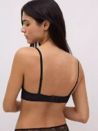 Εικόνα της Ysabel Mora Μαύρο Σουτιέν Push Up με Μπανέλες 10750