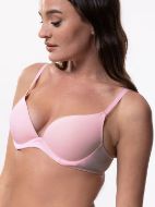 Εικόνα της 2Pack Dorina Kelsea Push Up Plunge 3/4 Cup, With Wire Blue/Pink.