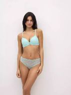 Εικόνα της Ysabel Mora Μπλε Σουτιέν Push Up με Μπανέλες 10750