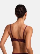 Εικόνα της 2Pack Dorina Lorena Bra Μπορντό/Μπεζ Με Μπανέλες & Ελαφριά Επένδυση.