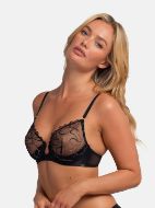 Εικόνα της Dorina Ainsley Σουτιέν Μαύρο Με Μπανέλες & Δαντέλα.