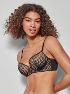 Εικόνα της Gisela μαύρο σουτιέν με μπανέλα & ελαφριά επένδυση.