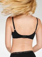 Εικόνα της Naturana μαύρο σουτιέν χωρίς μπανέλα, χωρίς επένδυση.