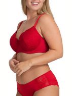 Εικόνα της Dorina Lianne Demi κόκκινο με δαντέλα.