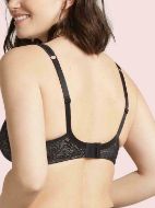 Εικόνα της Bestform Μαύρο/μπεζ σουτιέν με μπανέλα, χωρίς επένδυση, με ανατομικές ράντες.