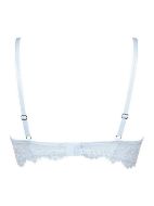 Εικόνα της Lormar Λευκό σουτιέν χωρίς μπανέλα, με ενίσχυση και δαντέλα. Ρυθμιζόμενες ράντες.