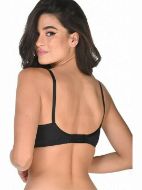 Εικόνα της May Nursing Bra. Μαύρο σουτιέν θηλασμού με ελαφριά επένδυση, χωρίς μπανέλα.