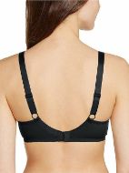 Εικόνα της Naturana Μαύρο γυναικείο σουτιέν θηλασμού, με ελαφριά επένδυση, χωρίς μπανέλα.