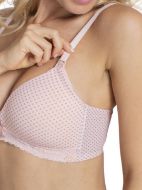 Εικόνα της Dorina Juno Ροζ πουά σουτιέν θηλασμού.