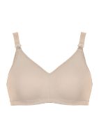 Εικόνα της Naturana μπεζ μαλακό σουτιέν θηλασμού, χωρίς επένδυση, χωρίς μπανέλα.