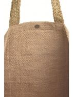 Εικόνα της BLE ΤΣΑΝΤΑ ΑΠΟ ΓΙΟΥΤΑ ΡΟΖ/ΦΟΥΞ 50x40 (70%COTTON 30%JUTE)