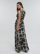 Εικόνα της BLE RESORT COLLECTION ΦΟΡΕΜΑ ΜΑΚΡΥ ΜΕ ΕΝΑΝ ΩΜΟ ΜΑΥΡΟ ΧΡΥΣΟ ONE SIZE (100% CREPE).  (ΚΩΔ.: 5-41-348-1157)