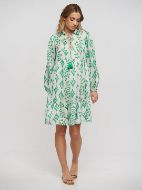 Εικόνα της Ble Resort Collection Φόρεμα με Βολάν Πράσινο 5-41-014-0017