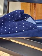 Εικόνα της Noidinotte μπλε πουά γυναικείες παντόφλες.