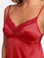 Εικόνα της Dorina Alexa Σατέν Κόκκινο Baby-doll Με Δαντέλα.