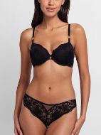 Εικόνα της Dorina Jemma Μαύρο Σουτιέν Με Δαντέλα, Μπανέλες Και Ελαφριά Επένδυση.