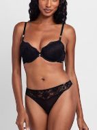Εικόνα της Dorina Jemma Μαύρο Σουτιέν Με Δαντέλα, Μπανέλες Και Ελαφριά Επένδυση.